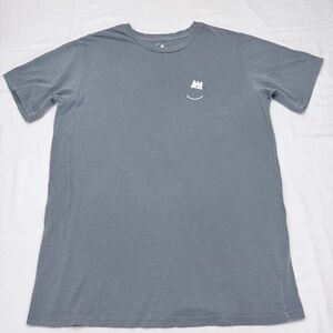 Black Men Smile Gray Short Sleeve Tee